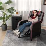 Massage Gaming Recliner with Bluetooth Speaker, Adjustable Footrest & Lumbar Support, Racing Style Gaming Sofa Chair Home Theatre Seating