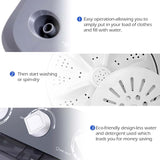 20 LBS 2-in-1 Portable Washing Machine, Twin Tub Top Load Washer Dryer Combo for RV Dorm Apartment