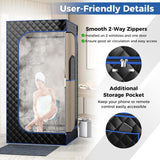 Portable Steam Sauna Personal Home Sauna Tent w/3L Steam Generator, Foldable Chair, Full-Size Indoor Steam Room for Home Spa