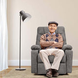Heated Power Lift Recliner Fabric Massage Reclining Sofa, Elderly Lift Chair with 8 Point Massage, 2 Side Pockets Cup Holders, USB Port