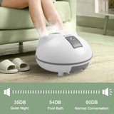 Steam Foot Spa Bath Massager, Foot Sauna Massage Machine with 3 Heat Levels, Pedicure Massage Rollers, Timing Function