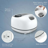 Steam Foot Spa Massager with 3-Level Heating, Timers & One-Touch Safe Operation, Shiatsu Steam Foot Bath Sauna Massager for Home Relaxation