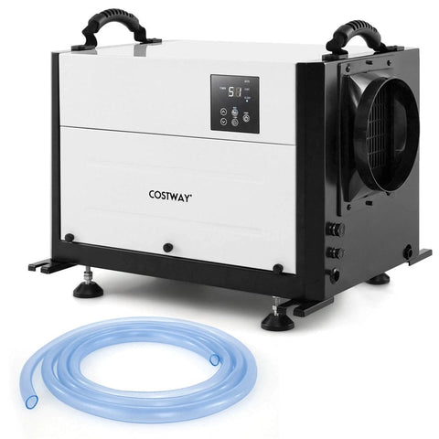 155 PPD Commercial Dehumidifier, 1900 Sq.Ft Crawl Space Dehumidifier with Drain Hose, Auto Defrost, 3 Modes & 24H Timer for Basement, Warehouse