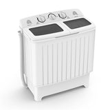 17.6 LBS Portable Washing Machine, Twin Tub Spin Top Load Washer Dryer Combo for RV Dorm Apartment