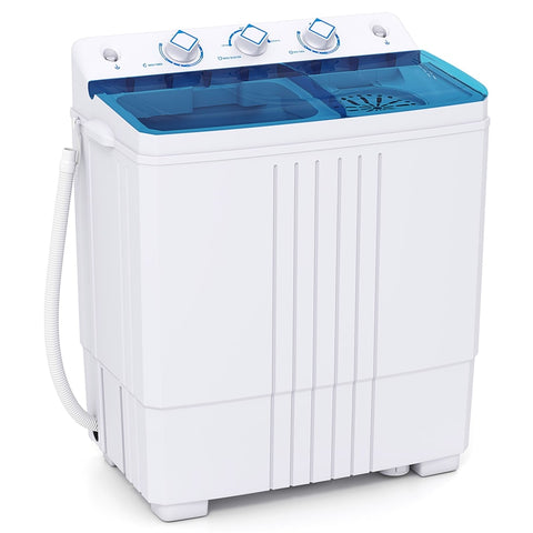 20 LBS 2-in-1 Portable Washing Machine, Twin Tub Top Load Washer Dryer Combo for RV Dorm Apartment