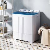 20 LBS 2-in-1 Portable Washing Machine, Twin Tub Top Load Washer Dryer Combo for RV Dorm Apartment