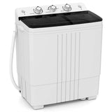 20 LBS 2-in-1 Portable Washing Machine, Twin Tub Top Load Washer Dryer Combo for RV Dorm Apartment