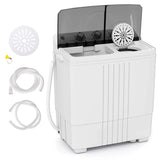 20 LBS 2-in-1 Portable Washing Machine, Twin Tub Top Load Washer Dryer Combo for RV Dorm Apartment