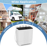 20 LBS 2-in-1 Portable Washing Machine, Twin Tub Top Load Washer Dryer Combo for RV Dorm Apartment