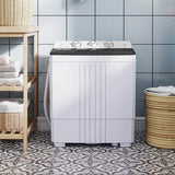 20 LBS 2-in-1 Portable Washing Machine, Twin Tub Top Load Washer Dryer Combo for RV Dorm Apartment