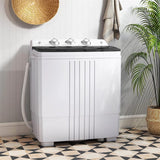20 LBS 2-in-1 Portable Washing Machine, Twin Tub Top Load Washer Dryer Combo for RV Dorm Apartment