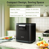 4L Electric Kitchen Composter, Smart Countertop Food Waste Compost Machine with Auto-Cleaning, Replaceable Filters, Turns Food Waste to Fertilizer