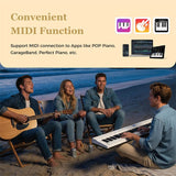 88 Key Electric Piano Keyboard Set with Adjustable Stand & Stool, Lighted Full Size Sensitive Keys, Sustain Pedal, Portable Bag for Beginners