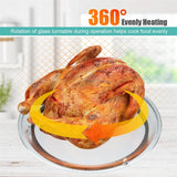 0.9Cu.ft Retro Countertop Microwave Oven 900W with Defrost & Auto Cooking Function, Glass Turntable