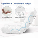 Memory Foam Floor Chair, 14-Position Adjustable Folding Gaming Sofa Chair with Back Support, Chaise Lounge Sleeper Bed Couch Recliner