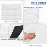 Memory Foam Floor Chair, 14-Position Adjustable Folding Gaming Sofa Chair with Back Support, Chaise Lounge Sleeper Bed Couch Recliner