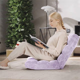 Memory Foam Floor Chair, 14-Position Adjustable Folding Gaming Sofa Chair with Back Support, Chaise Lounge Sleeper Bed Couch Recliner