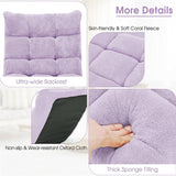 Memory Foam Floor Chair, 14-Position Adjustable Folding Gaming Sofa Chair with Back Support, Chaise Lounge Sleeper Bed Couch Recliner