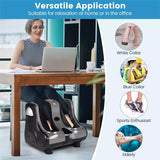 Foot Calf Leg Massager Machine with Heat, Electric Foot Massager, Shiatsu Rolling Vibration Deep Kneading Massage Therapy