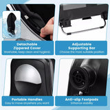 Foot Calf Leg Massager Machine with Heat, Electric Foot Massager, Shiatsu Rolling Vibration Deep Kneading Massage Therapy