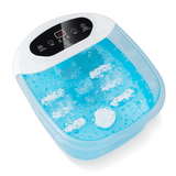 Foot Spa Bath Massager w/ Heat, Bubbles & Vibration Mode, Digital Temp Control, 12 Rollers, Pedicure Stone, Foot Soaker Tub for Relaxation