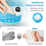 Foot Spa Bath Massager w/ Heat, Bubbles & Vibration Mode, Digital Temp Control, 12 Rollers, Pedicure Stone, Foot Soaker Tub for Relaxation