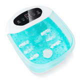 Foot Spa Bath Massager w/ Heat, Bubbles & Vibration Mode, Digital Temp Control, 12 Rollers, Pedicure Stone, Foot Soaker Tub for Relaxation