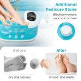 Foot Spa Bath Massager w/ Heat, Bubbles & Vibration Mode, Digital Temp Control, 12 Rollers, Pedicure Stone, Foot Soaker Tub for Relaxation