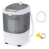 5.5lbs Portable Mini Washing Machine with Spin Dryer & Drain Hose, Semi-Auto Laundry Washer for Dorm RV