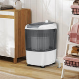 5.5lbs Portable Mini Washing Machine with Spin Dryer & Drain Hose, Semi-Auto Laundry Washer for Dorm RV