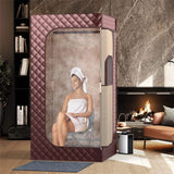 Portable Steam Sauna Personal Home Sauna Tent w/3L Steam Generator, Foldable Chair, Full-Size Indoor Steam Room for Home Spa
