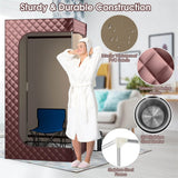 Portable Steam Sauna Personal Home Sauna Tent w/3L Steam Generator, Foldable Chair, Full-Size Indoor Steam Room for Home Spa