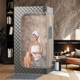 Portable Steam Sauna Personal Home Sauna Tent w/3L Steam Generator, Foldable Chair, Full-Size Indoor Steam Room for Home Spa