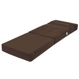 Triple Fold Down Sofa Bed, 3-in-1 Convertible Floor Couch Sleeper with Removable Cover, Padded Foam Guest Futon Lounger Chair for Living Room