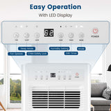 2500 Sq.Ft Dehumidifier for Basement, 32 Pints Portable Dehumidifier with Auto Defrost & Drain Hose, Sleep Mode, 24H Timer for Home Office